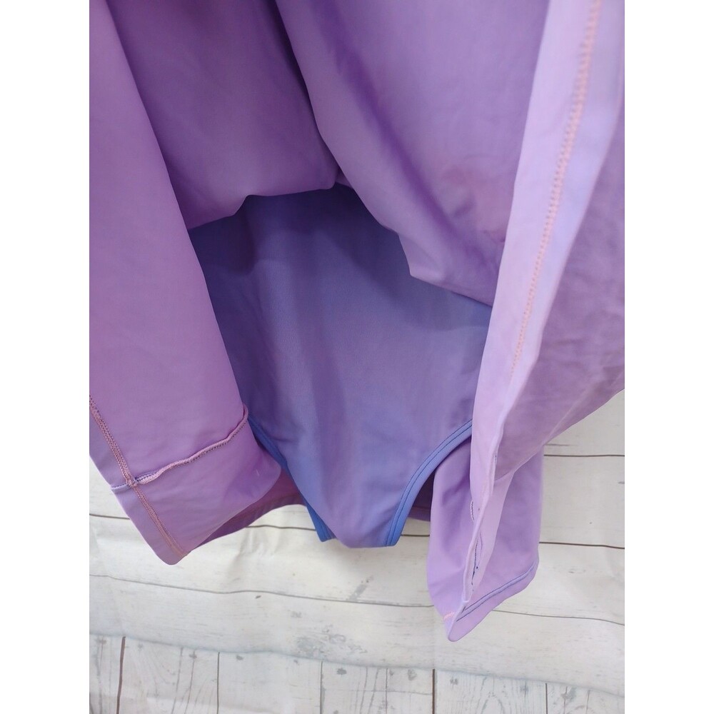 Swimsuits For All Purple Swimsuit Dress Sz 22 Ombre Eyelet Padded - Picture 3 of 11